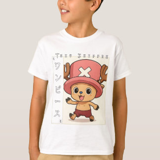 T-shirt Personnage de renne d'anime mignon avec un médicam