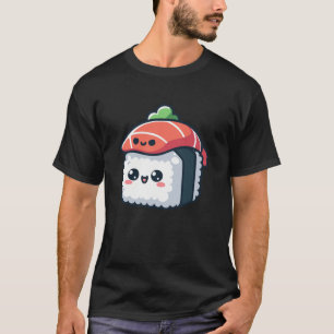 T-shirt personnage de sushi kawaii - nourriture