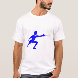 T-shirt Personnage d'escrime - Bleu