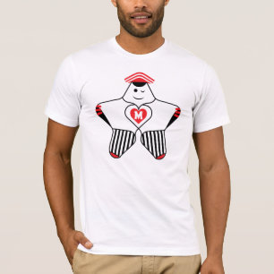 T-shirt Personnage Étoile Joueur Avec Cœur