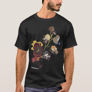 T-shirt personnages d'amis inspirés de la société limbus