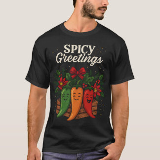 T-shirt Personnages de condiments de fêtes mignons