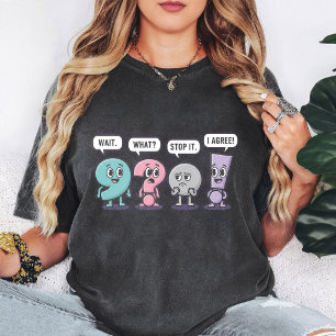 T-shirt Personnages de ponctuation drôles Attendez quoi St