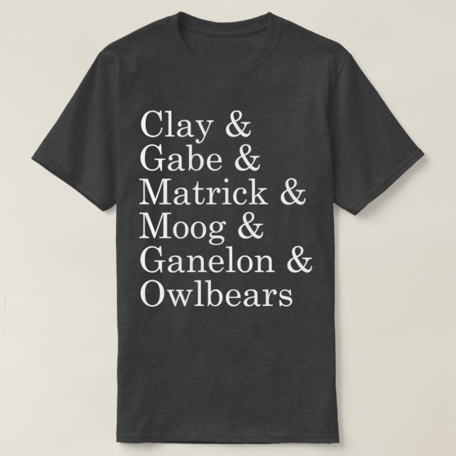 T-shirt Personnages des rois du monde (Design devant)