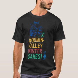 T-shirt Personnages en course d'Olive Moomin's Winter Foll