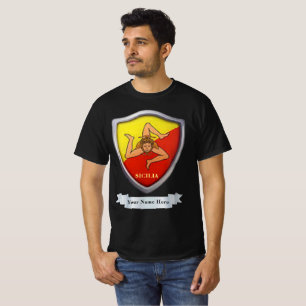 T-Shirt personnalisable avec l'emblème de la Sicil