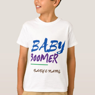T-shirt Personnalisable Baby Boomer Nom Design Grand