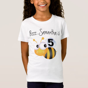 T-shirt personnalisable d'anniversaire de bourdon