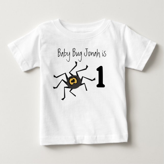 T-shirt personnalisable d'anniversaire d'insecte (Devant)
