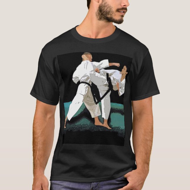 T-shirt personnalisable d'arts martiaux (Devant)