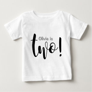T-shirt personnalisable de bébé de 2 ans