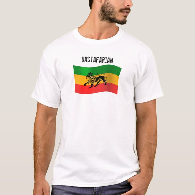 T-shirt PERSONNALISABLE de drapeau de Rasta (Devant)