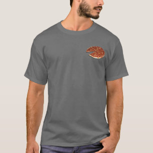 T-shirt personnalisable de pizza (avant/arrières)
