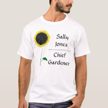 T-shirt personnalisable de tournesol