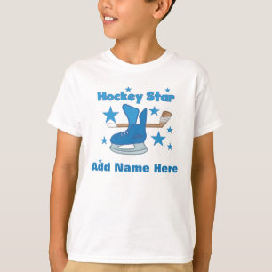 T-shirt personnalisable d'étoile d'hockey