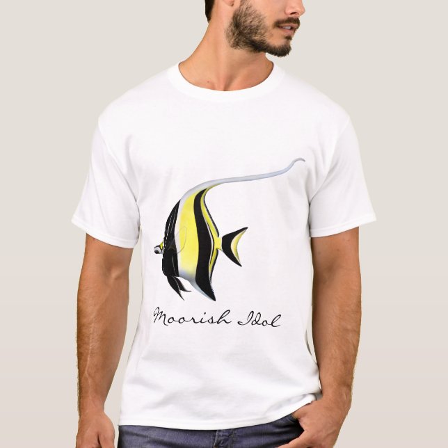 T-shirt personnalisable d'idole de poissons maures (Devant)