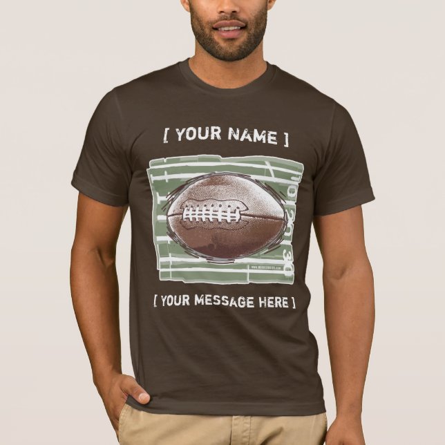 T-shirt personnalisable du football (Devant)