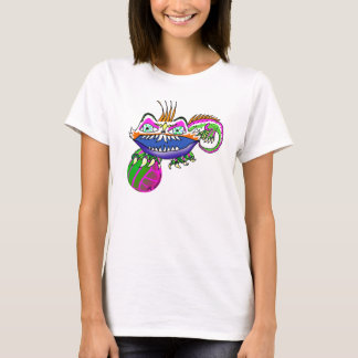 T-shirt personnalisable du monstre I de volleyball