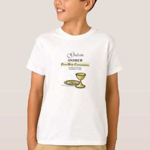 T-shirt Personnalisable, Godson First Communion Chalice