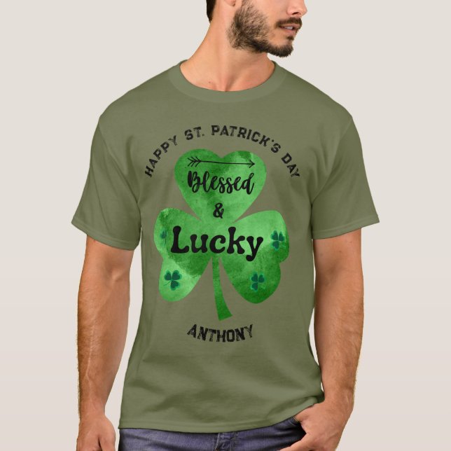T-shirt Personnalisable Happy St. Patrick's Day Sweatshirt (Devant)