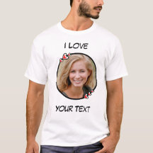 T-shirt Personnalisable I Love Heart