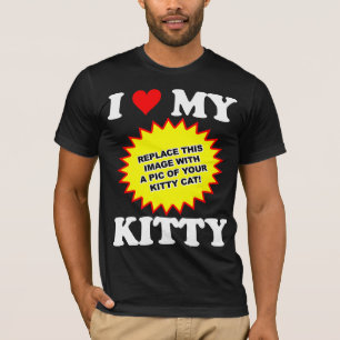 T-shirt PERSONNALISABLE J'Aime Mon Kitty