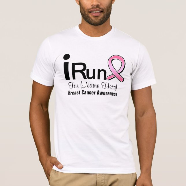 T-shirt Personnalisable je cours pour la conscience de (Devant)