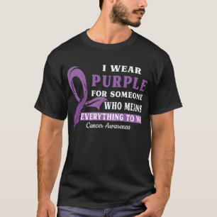 T-shirt Personnalisable Je Porte Du Purple Pour Sensibilis