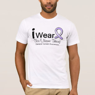 T-shirt Personnalisable je porte le Général Cancer Ribbo