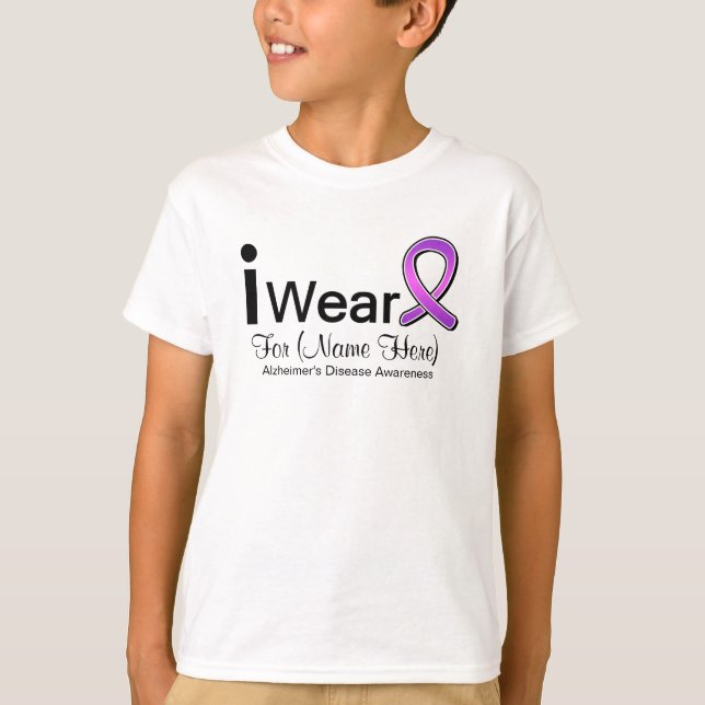T-shirt Personnalisable je porte un ruban de maladie (Devant)