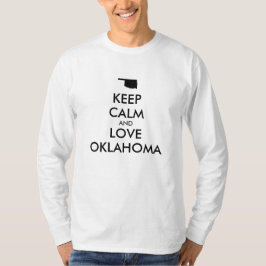 T-shirt Personnalisable KEEP CALM et LOVE OKLAHOMA