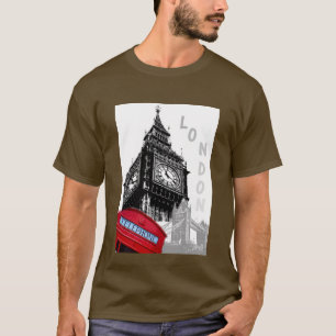 T-shirt Personnalisable Londres Big Ben Horloge Tower Mode