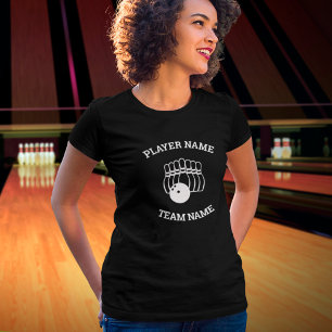 T-Shirt personnalisable pour équipe de bowling