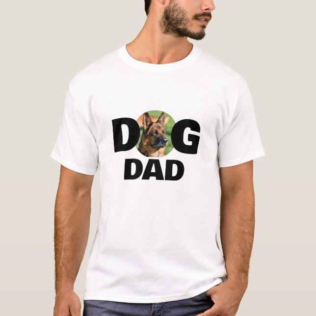 T-shirt personnalisable pour papa chien (Devant)