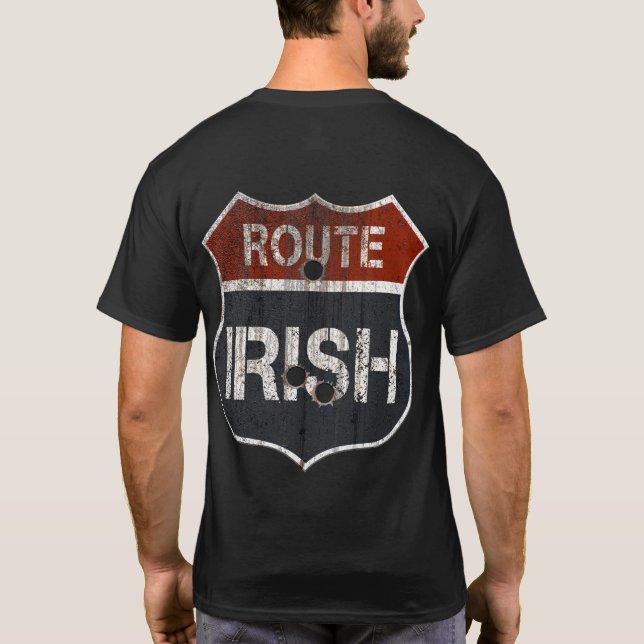 T-shirt Personnalisable "ROUTE SIGN IRLANDAIS" (Dos)