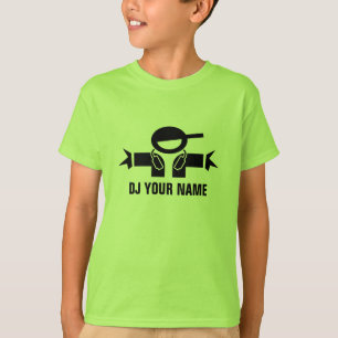 T-shirt personnalisable vert citron pour enfants D