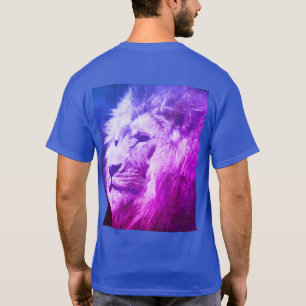 T-shirt Personnalisable Visage Lion Moderne Mens Profonde