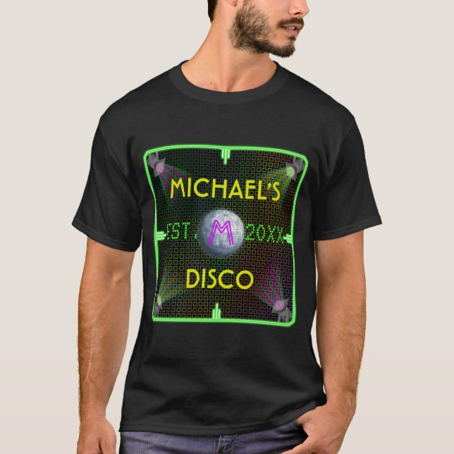 T-shirt Personnalisable votre boule nommée de disco des (Devant)