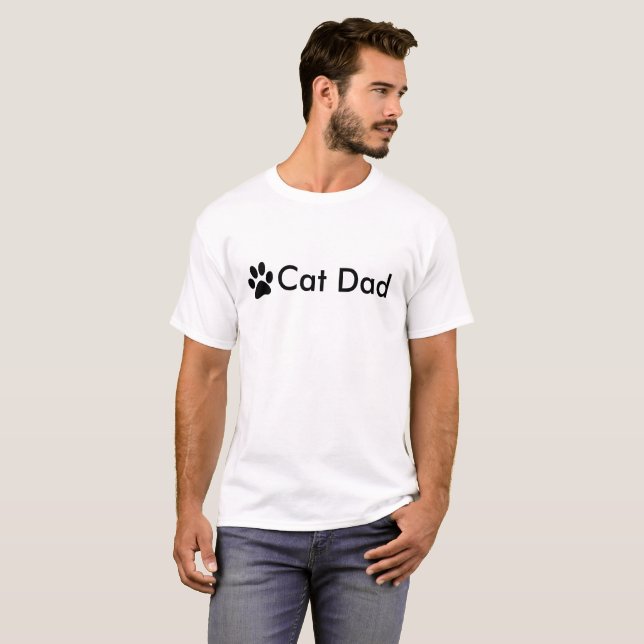 T-shirt Personnalisation de papa de chat (Devant entier)