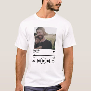 T-shirt Personnalisation Fête des pères Photo Chanson Play