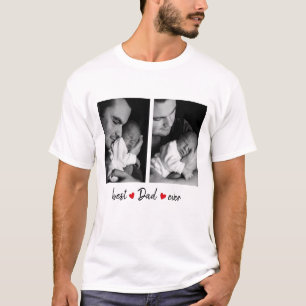 T-shirt Personnalisation photo de Best Papa Ever 2