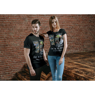 T-shirt Personnalisé 10e anniversaire mariage 11 photo col