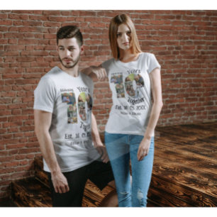 T-shirt Personnalisé 10e anniversaire mariage 11 photo col