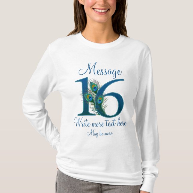 T-shirt Personnalisé 16 classe 16e anniversaire (Devant)