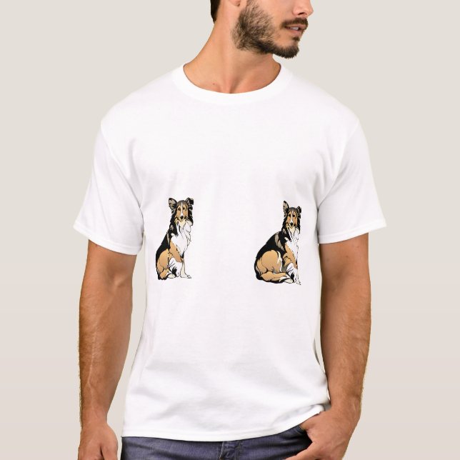 T-shirt Personnalisé 2 Animaux de compagnie Photo personna (Devant)