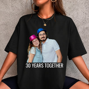 T-Shirt personnalisé 30 ans ensemble photo et text
