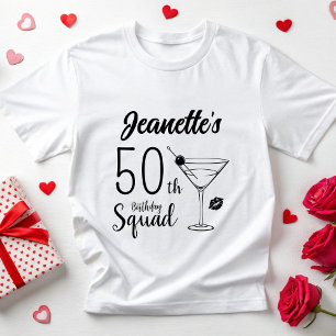 T-shirt Personnalisé 40e 50e Escouade d'Anniversaire des f