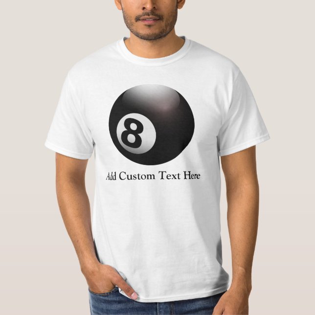 T-shirt Personnalisé 8 billards de boule (Devant)