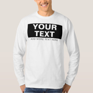T-shirt Personnalisé Ajouter Nom Du Texte Photo Mens Moder