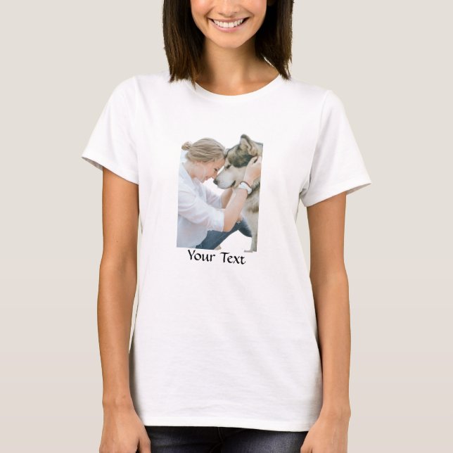 T-shirt Personnalisé - Ajouter une photo et du texte (Devant)